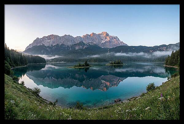 Bavarian Alps Reflected At Dawn