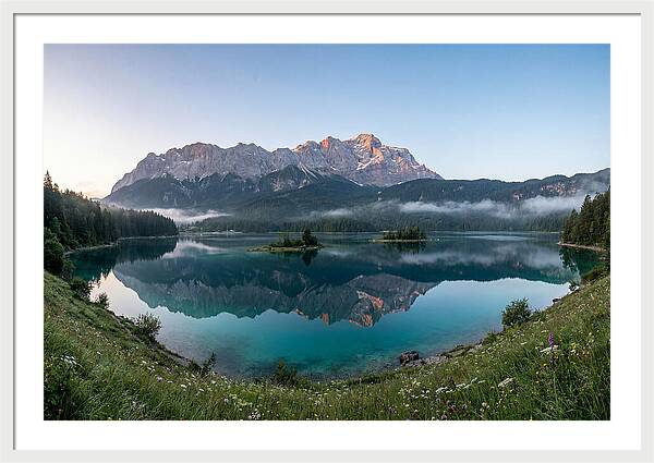 Bavarian Alps Reflected At Dawn