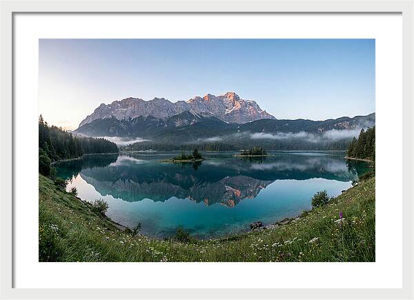 Bavarian Alps Reflected At Dawn