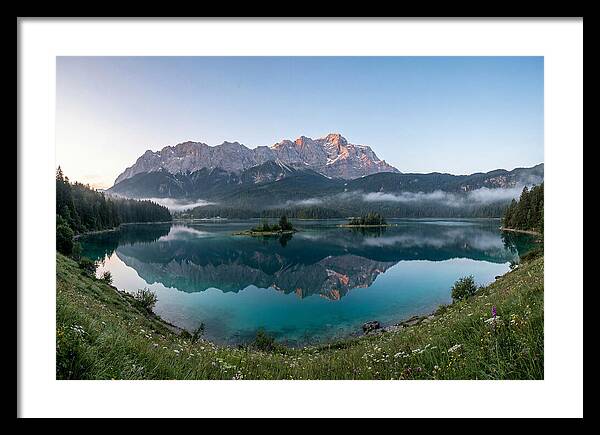 Bavarian Alps Reflected At Dawn