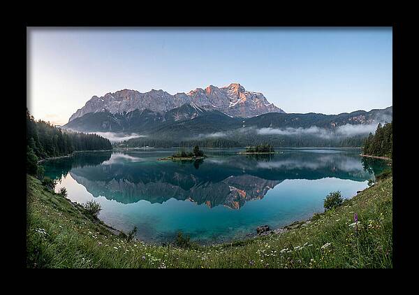 Bavarian Alps Reflected At Dawn
