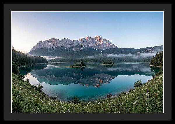 Bavarian Alps Reflected At Dawn