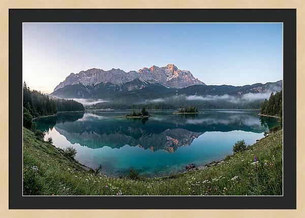Bavarian Alps Reflected At Dawn