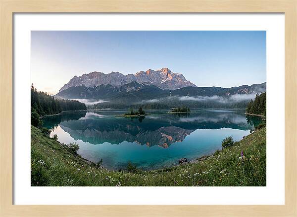 Bavarian Alps Reflected At Dawn