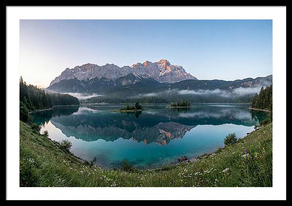 Bavarian Alps Reflected At Dawn