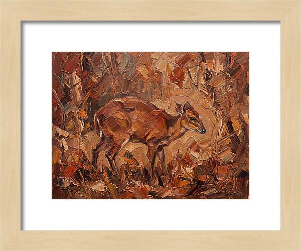 Bay Duiker In Autumn Hues