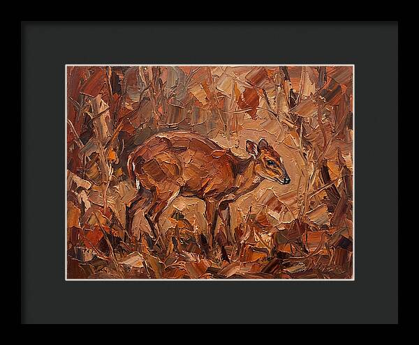 Bay Duiker In Autumn Hues