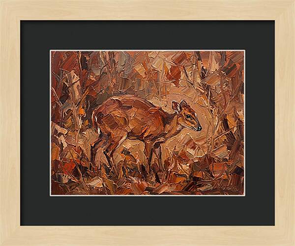 Bay Duiker In Autumn Hues