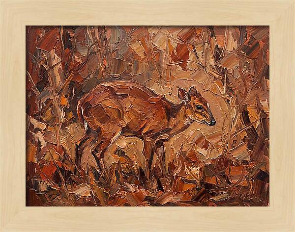 Bay Duiker In Autumn Hues