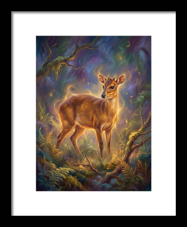Bay Duiker In Enchanted Forest