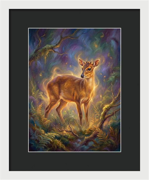 Bay Duiker In Enchanted Forest
