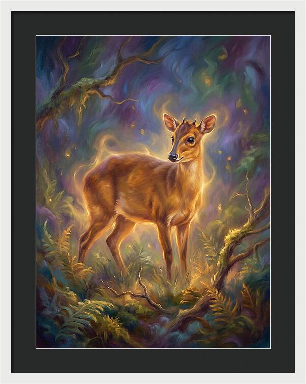 Bay Duiker In Enchanted Forest