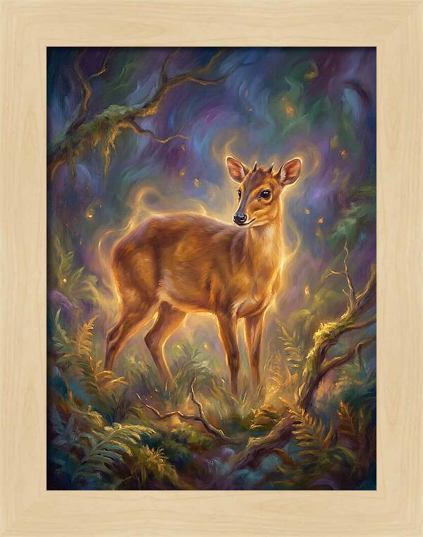 Bay Duiker In Enchanted Forest
