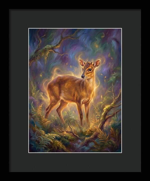 Bay Duiker In Enchanted Forest