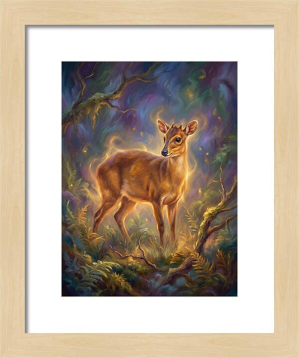 Bay Duiker In Enchanted Forest
