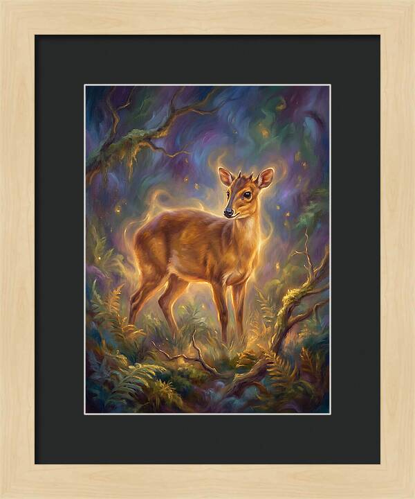 Bay Duiker In Enchanted Forest