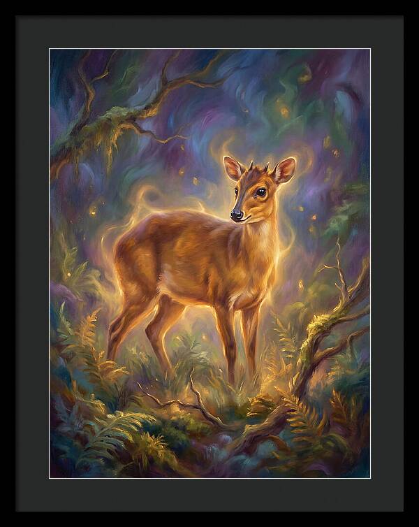 Bay Duiker In Enchanted Forest
