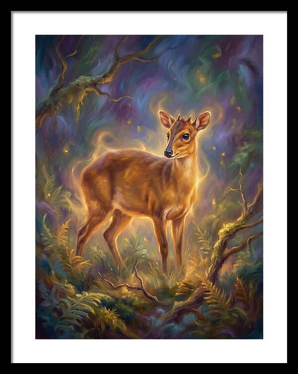Bay Duiker In Enchanted Forest