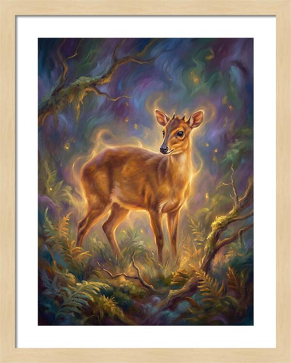 Bay Duiker In Enchanted Forest