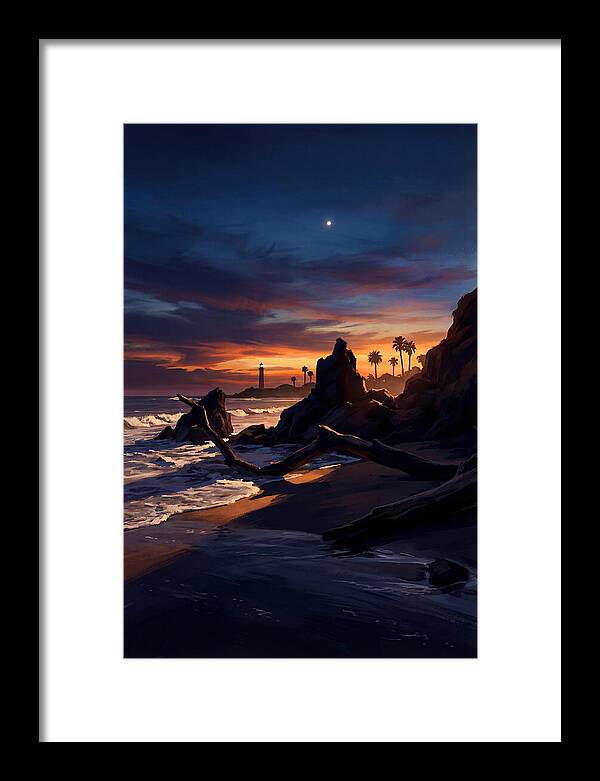 Beach At Dusk With Venus