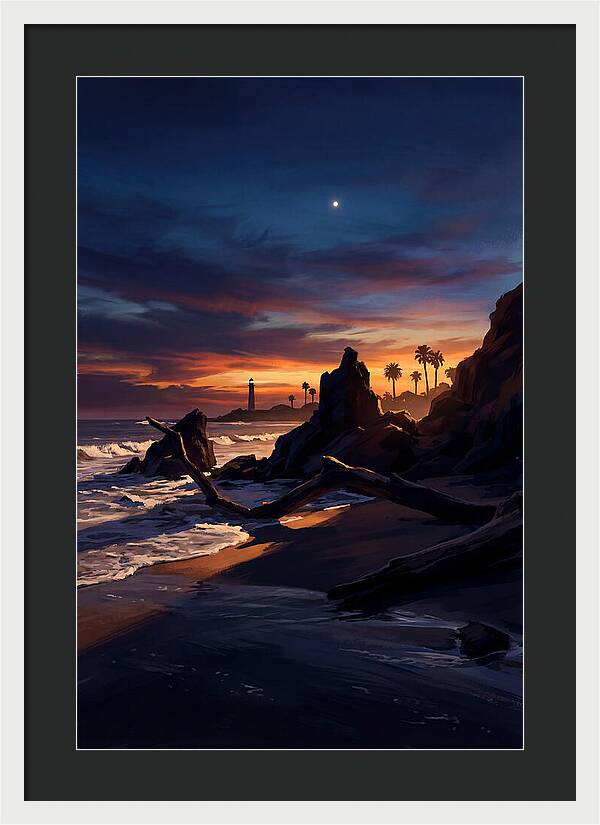 Beach At Dusk With Venus