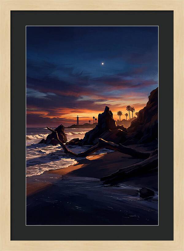 Beach At Dusk With Venus