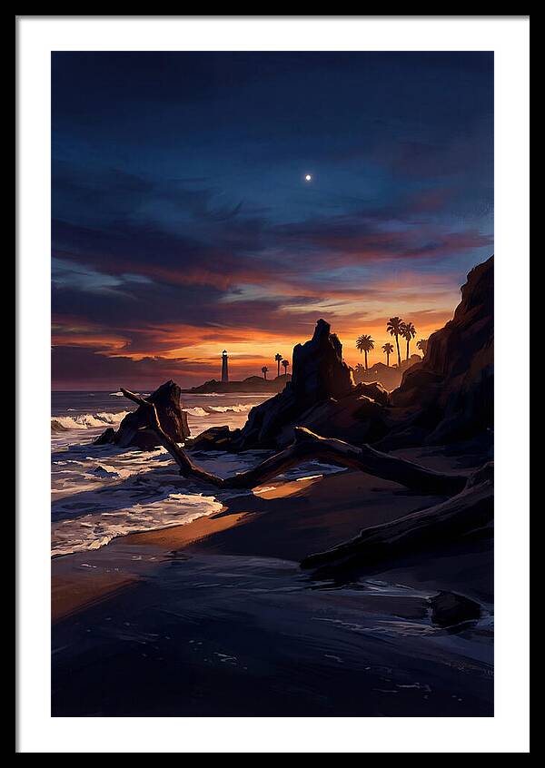 Beach At Dusk With Venus