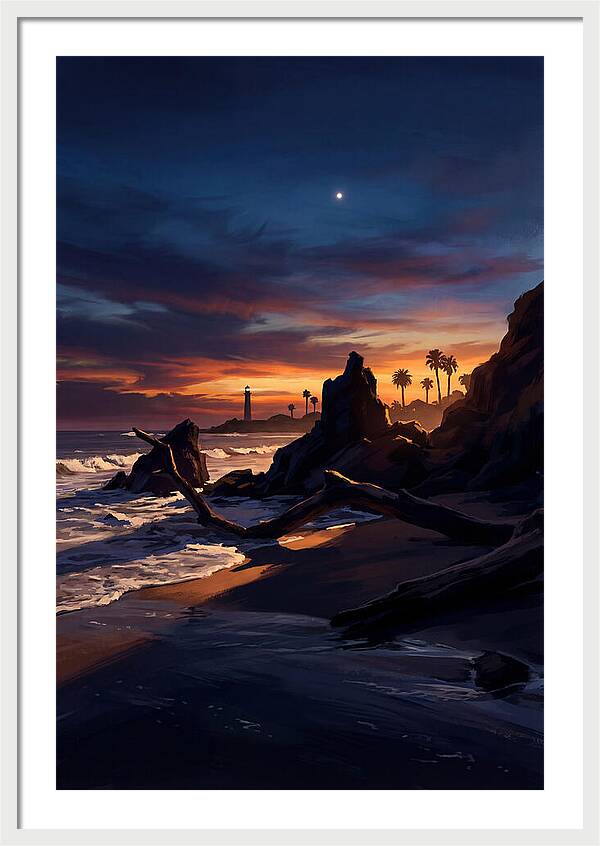 Beach At Dusk With Venus