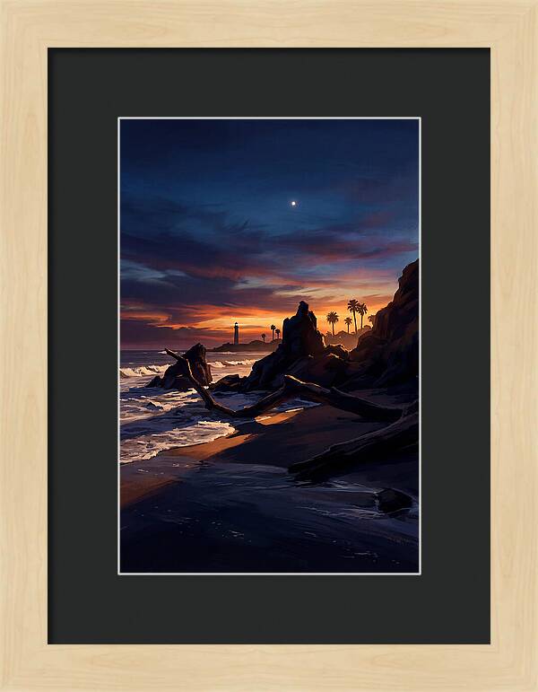 Beach At Dusk With Venus