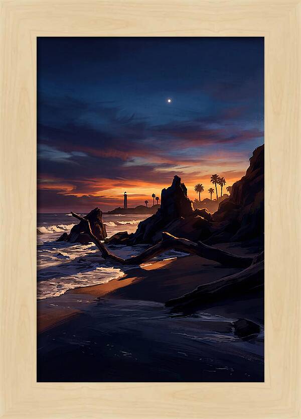 Beach At Dusk With Venus