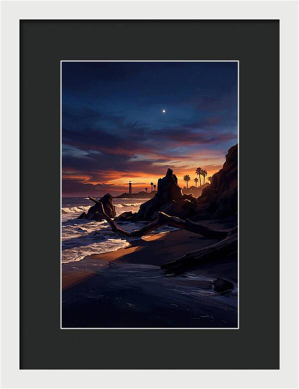 Beach At Dusk With Venus
