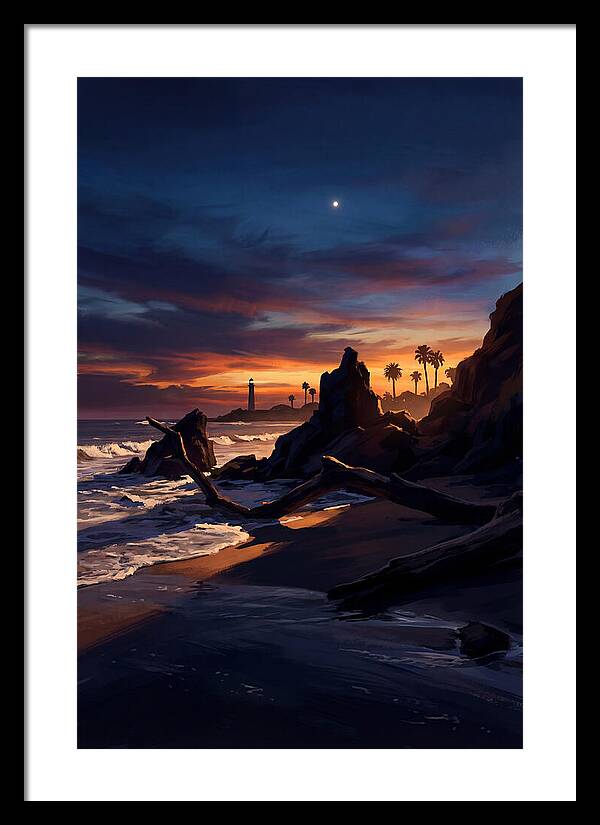 Beach At Dusk With Venus