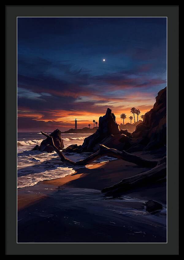 Beach At Dusk With Venus