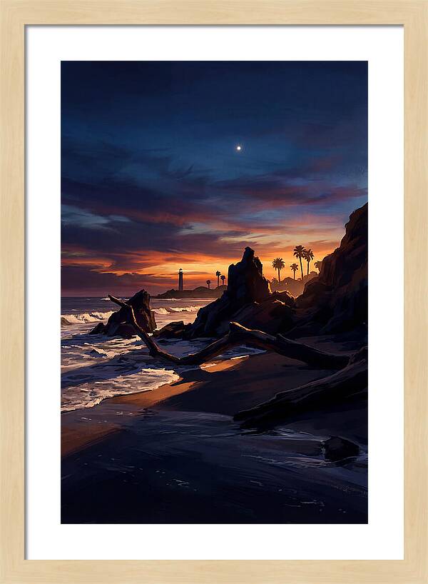 Beach At Dusk With Venus