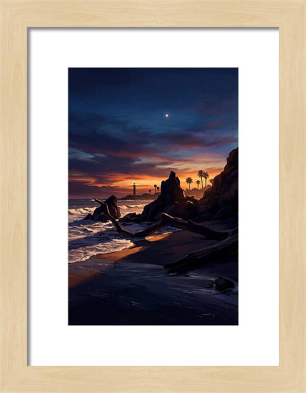 Beach At Dusk With Venus