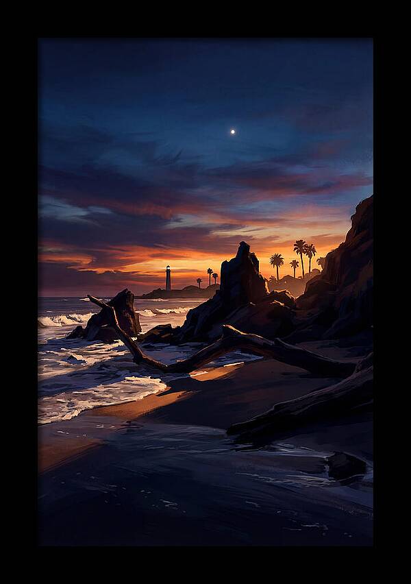 Beach At Dusk With Venus