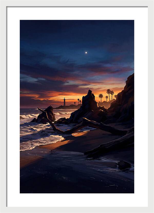 Beach At Dusk With Venus