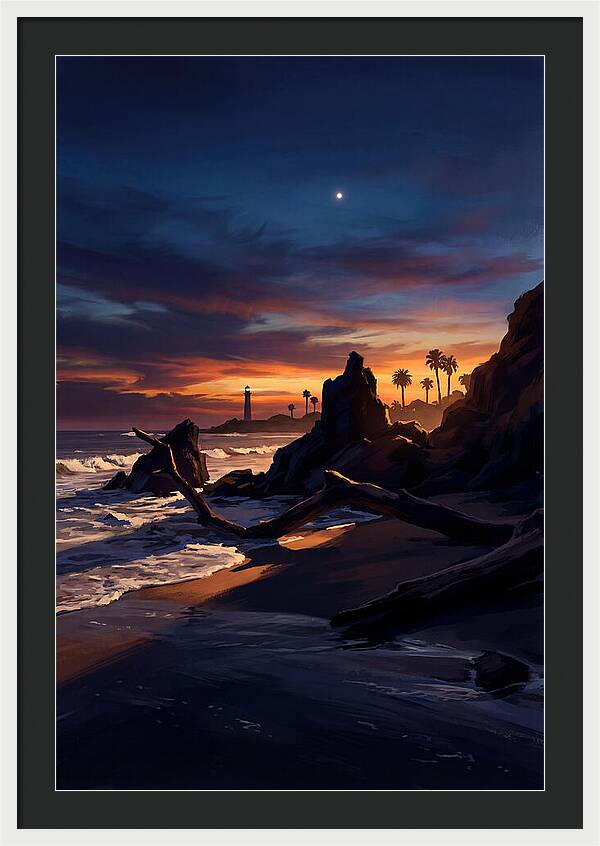 Beach At Dusk With Venus