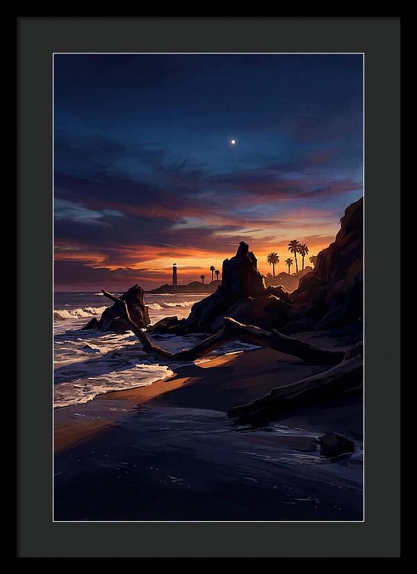 Beach At Dusk With Venus