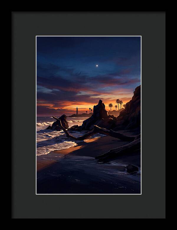 Beach At Dusk With Venus