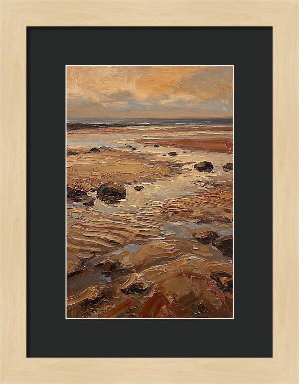 Beach At Extremely Low Tide