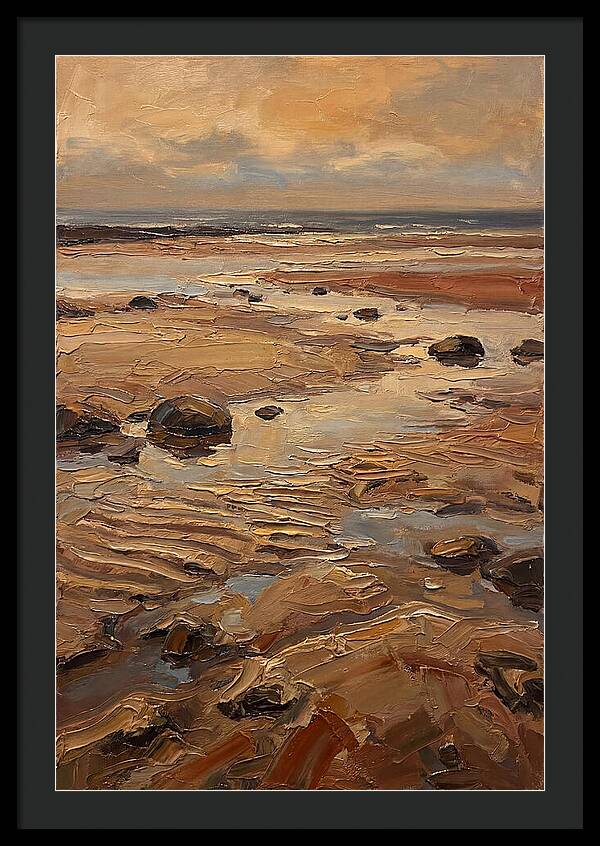 Beach At Extremely Low Tide