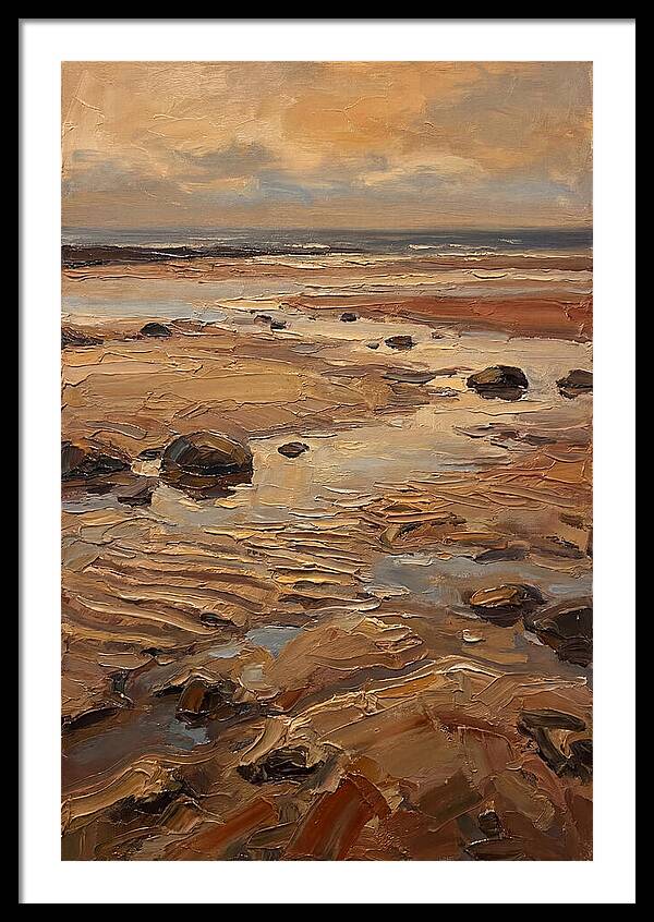 Beach At Extremely Low Tide