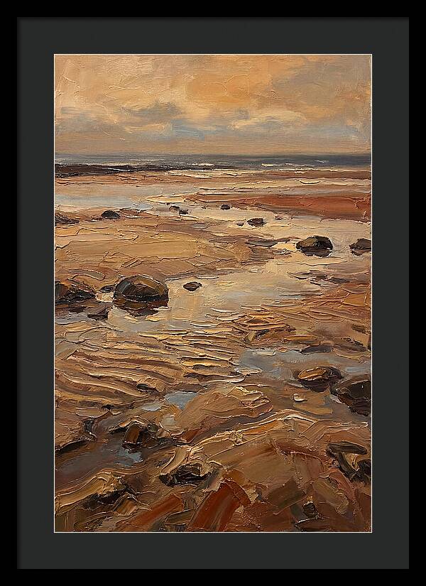 Beach At Extremely Low Tide