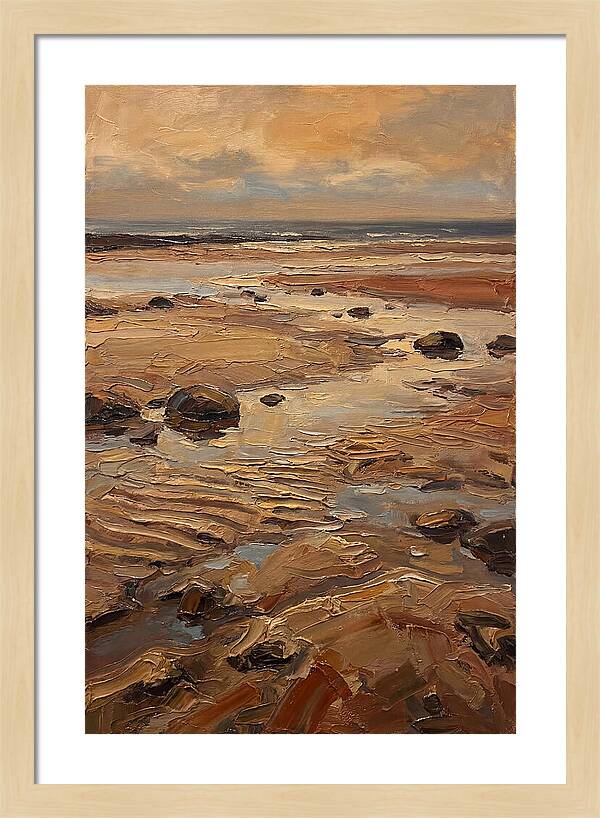 Beach At Extremely Low Tide