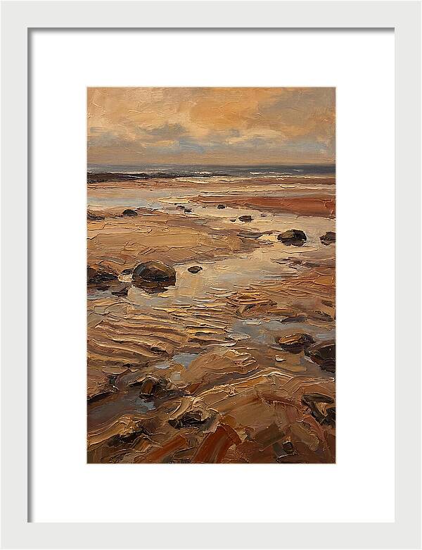 Beach At Extremely Low Tide