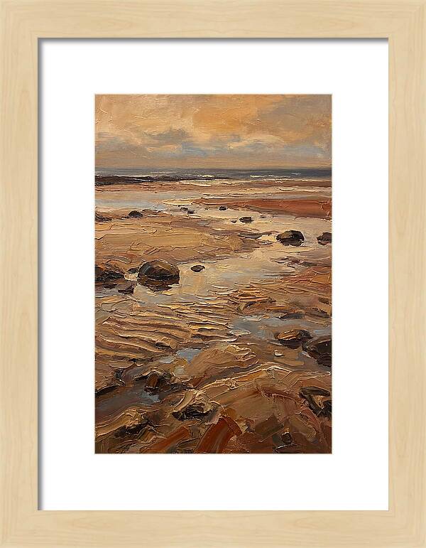Beach At Extremely Low Tide