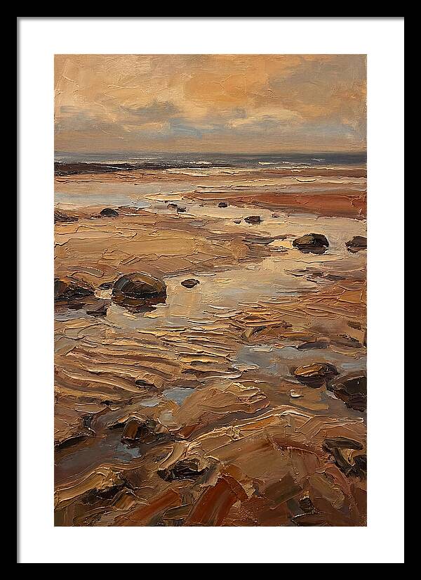 Beach At Extremely Low Tide