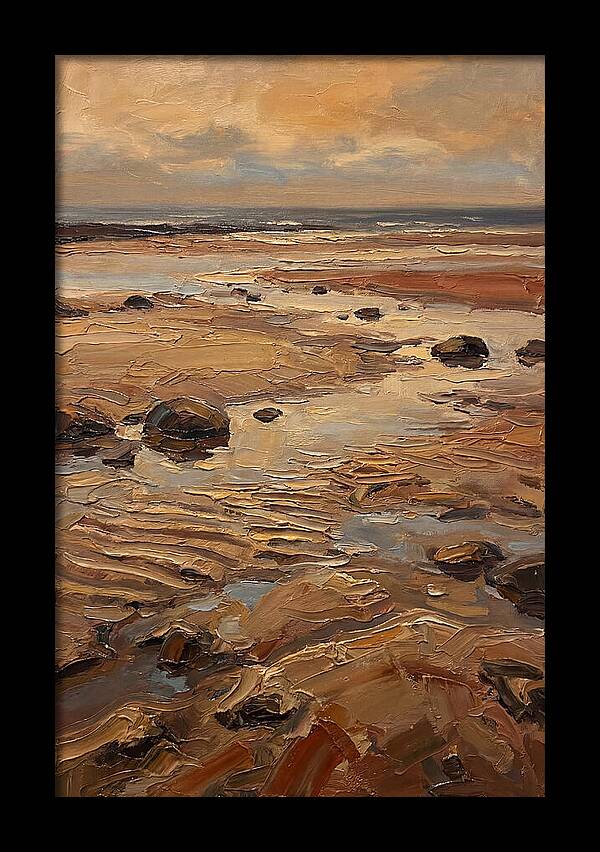 Beach At Extremely Low Tide