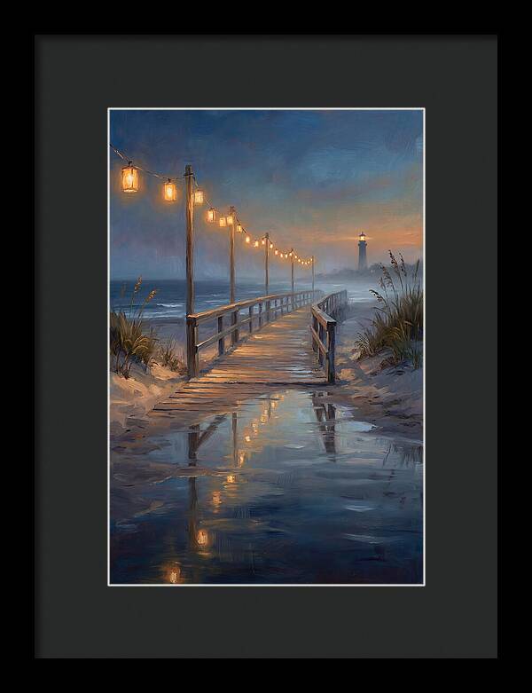 Beach Boardwalk At Dusk